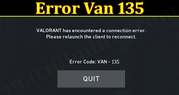 Error Van 135 2021.