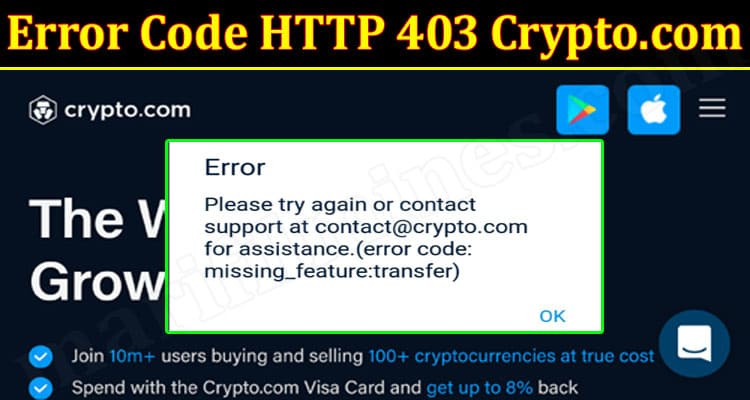 LAtest News Error Code HTTP 403 Crypto