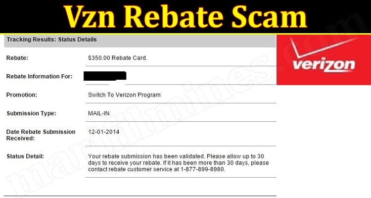 Latest News Vzn Rebate Scam