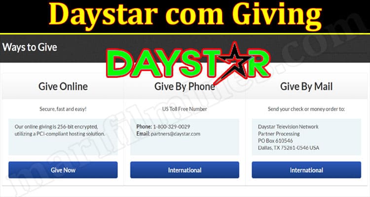 Latest News Daystar Com Giving