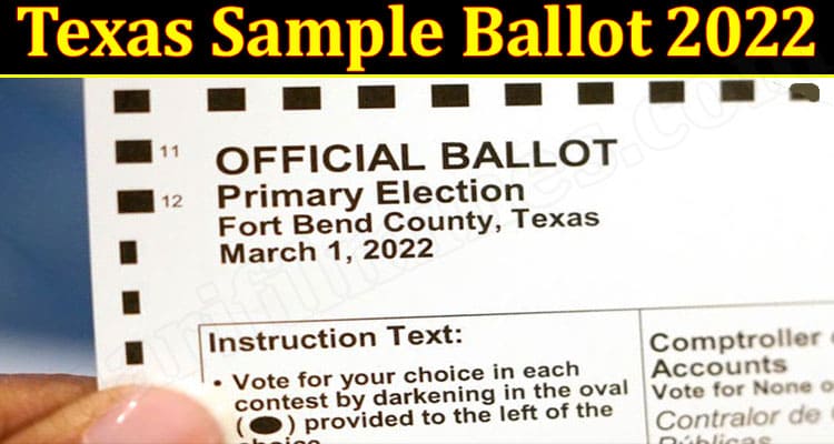 Latest News Texas Sample Ballot