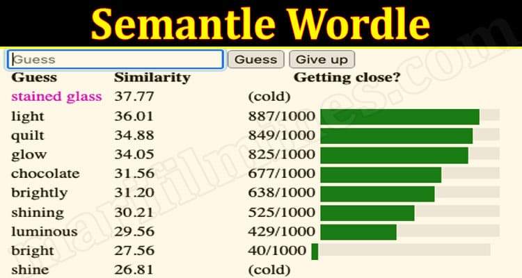 Gaming Tips Semantle Wordle