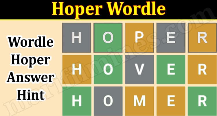 Gaming Tips Hoper Wordle