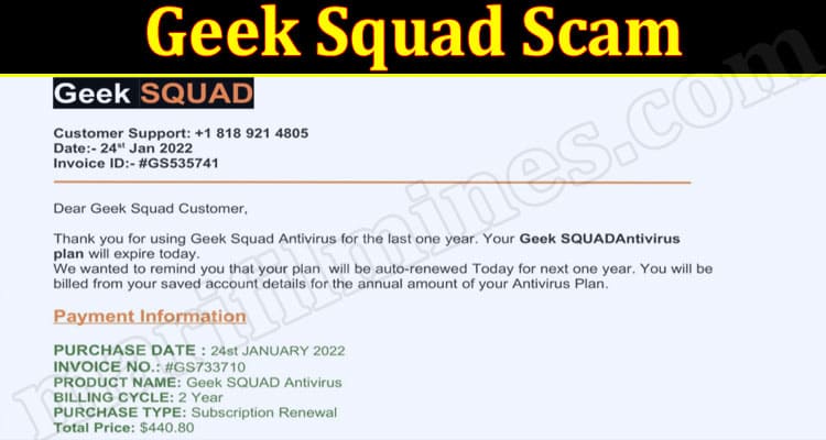 Latest News Geek Squad Scam