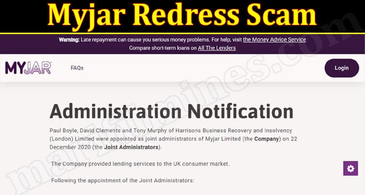 Latest News Myjar Redress Scam