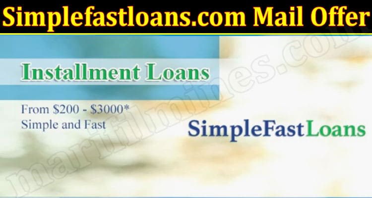 Latest News Simplefastloans.com Mail Offer