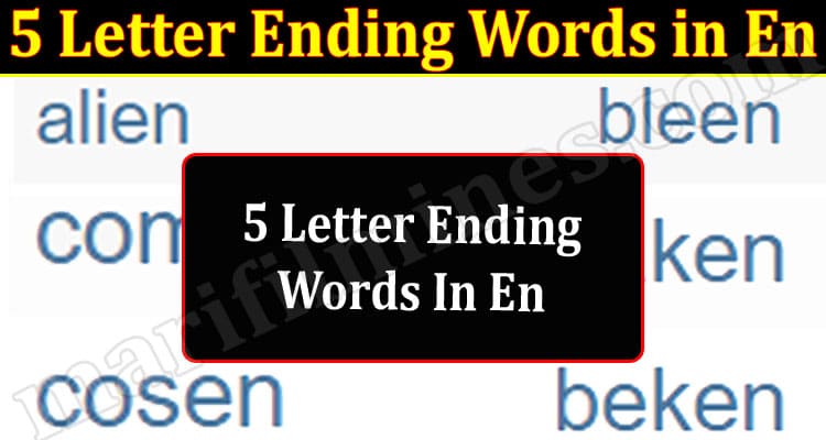 Gaming Tips 5 Letter Ending Words in En