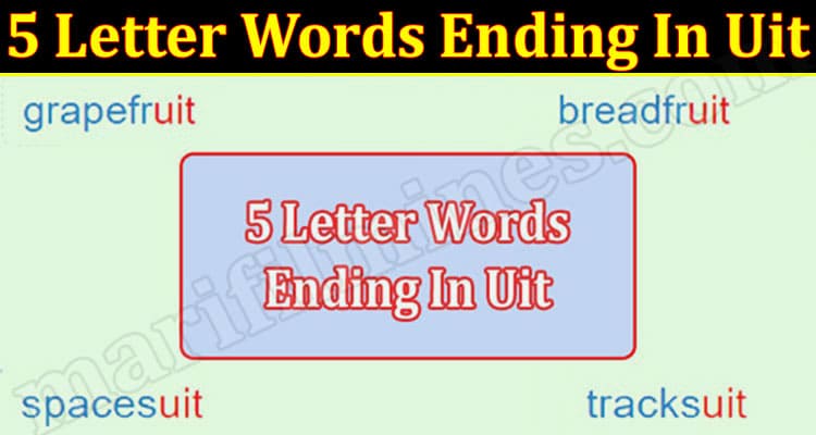 Gaming tips 5 Letter Words Ending In Uit