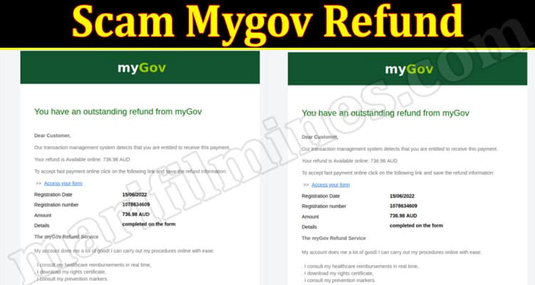 Latest News Scam Mygov Refund