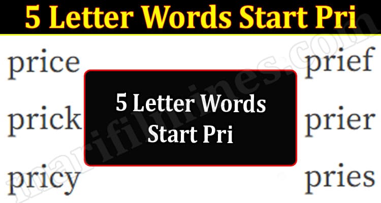 Gaming Tips 5 Letter Words Start Pri