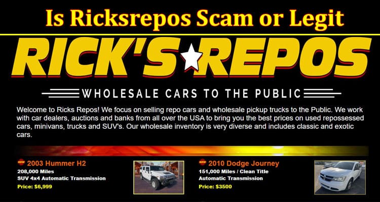 Ricksrepos Online website Reviews