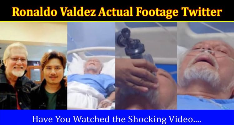 Latest News Ronaldo Valdez Actual Footage Twitter