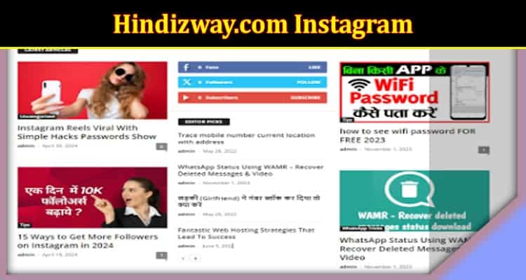 Latest News Hindizway.com Instagram